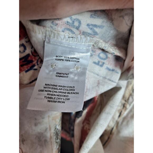 American Legacy Men's Multicolor Uncle‎ Sam Short Sleeve Button-Up Shirt Size XL - Picture 7 of 7